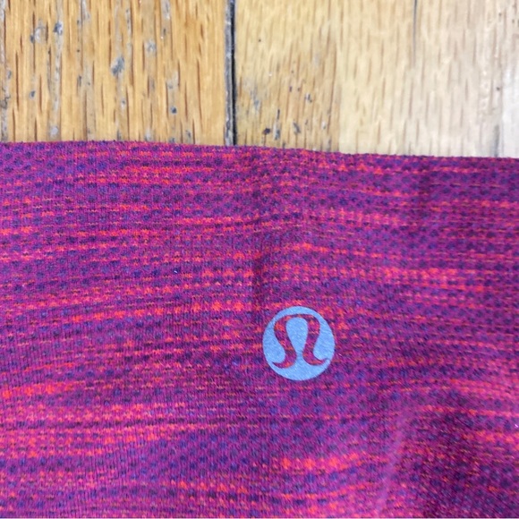 Lululemon Wunder Under Crop II in Space Dye Bumble Berry Flaming Tomato Size 8 - Picture 8 of 8